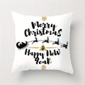 Axyaa Christmas Themed Pillow Covers for Sofa, Bedroom, Car - Festive Cushion Cover