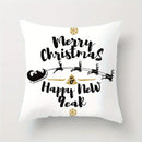 Axyaa Christmas Themed Pillow Covers for Sofa, Bedroom, Car - Festive Cushion Cover