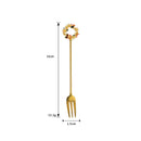 Axyaa Stainless Steel Christmas Dessert Set - Creative Cartoon Cutlery