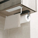 Axyaa Kitchen Rack Paper Towel Storage Organizer with Bathroom Hooks