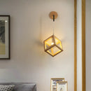 Axyaa Nordic Cube LED Wall Lamp for Modern Home Decor