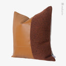 Axyaa Nordic Orange Stitching Sofa Cushion - Square Pillow for Home and Hospitality