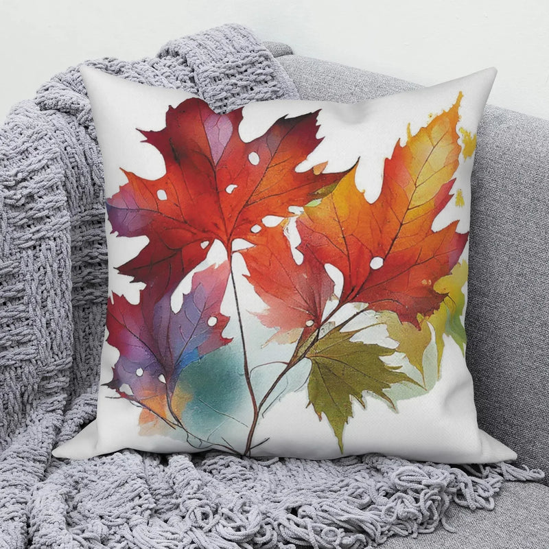 Axyaa Rose Flower Print Square Cushion Cover Pillowcase