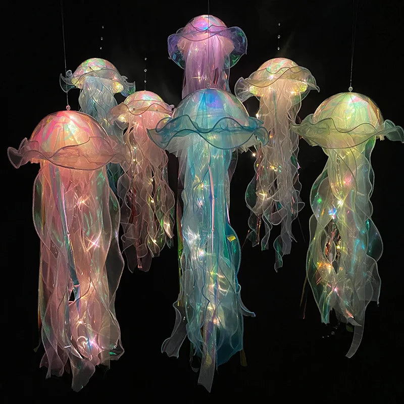 Axya LED Jellyfish Lantern: Under the Sea Party Decor & Mermaid Theme Celebration