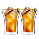 Axyaa Double Wall Glass Cup: Durable, Heat Resistant Drinkware for Home - 250ml