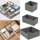 Axyaa Underwear Storage Box Organizer for Clothes, Socks, Pants - Foldable Wardrobe Drawers