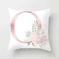 Axyaa Sweet Pink Alphabet Pillowcase for Home Decor