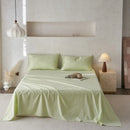 Axyaa Jacquard Washed Single Piece Bed Sheet - Solid Colors