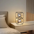 Axyaa Nordic Iron Glass Chandelier Industrial Style Simple Square Living Room Light