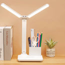 Axyaa LED Desk Lamp: Stepless Dimming, Multi-function Night Light, White Light