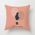 Axyaa Autumn Cartoon Pillowcase 45X45CM for Home Sofa Decor