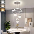 Axyaa Acrylic Crystal Chandelier LED Pendant Lamp for Home Decor and Indoor Lighting