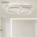Axyaa LED Ring Chandelier Remote Control Ceiling Lamp for Home Décor