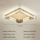 Axyaa Crystal LED Square Ceiling Light for Home Decor & Living Room