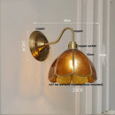 Axyaa Vintage Copper Glass Wall Lights for Bedroom and Kitchen