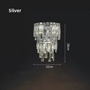 Axyaa Crystal Wall Lamp: Modern Luxe Sconce for Bedroom, Staircase, Living Room & Home Decor