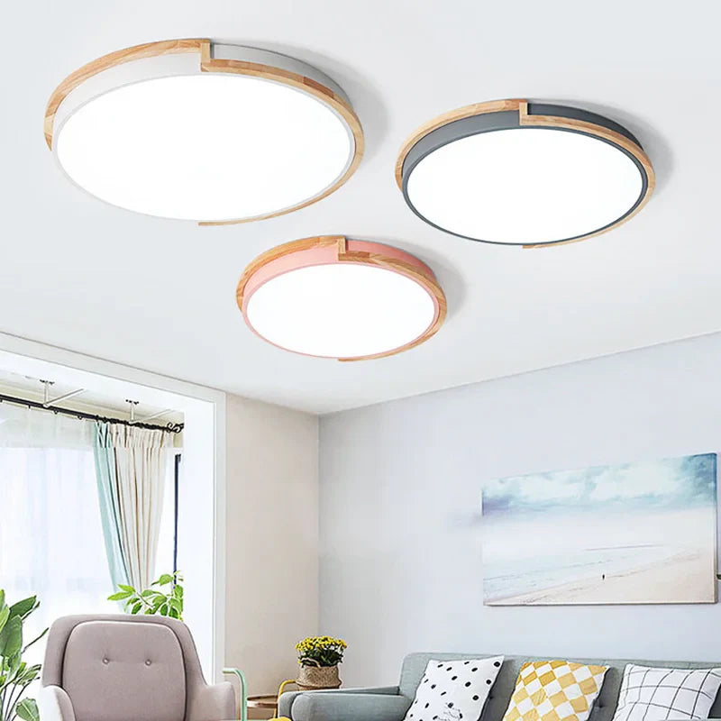 LED Macaron Chandelier for Bedroom Living Room, Modern Interior Lighting Fixture by Axya.