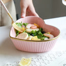 Nordic Love Ceramic Bowl by Axyaa - Versatile Kitchen Tableware & Home Decor