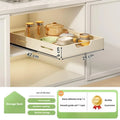 Axyaa Slide Out Kitchen Organizer Tray Plate Rack Spice Storage