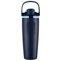Axyaa Double Wall Vacuum Insulated Water Bottle with Straw - 30oz