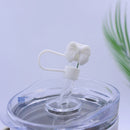 Axyaa Silicone Bow Straw Covers for Stanley Thermos Cup, 10mm Cute Tumbler Accessories