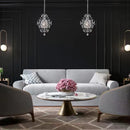 Axyaa Mini Crystal Chandelier Pendant Light - Ideal for Kitchen, Bedroom, Dining Area