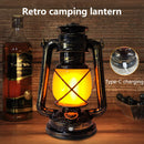 Axyaa Retro LED Lantern: Rechargeable, Waterproof, 3 Lighting Modes