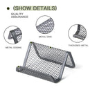 Axyaa Mesh Business Card Holder Stand Desktop Display Organizer 12 Pack Black