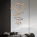 Axyaa Crystal Chandelier Ceiling Light | Luxury Living Room Bedroom Pendant Lamp
