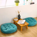 Axyaa Round Tufted Corduroy Floor Cushion for Meditation and Sitting