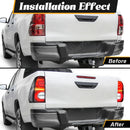 Axyaa Tail Lamps for Toyota Hilux Revo 2015-2022: Driving, Running, Turn, Brake, Reverse Lights