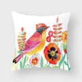 Axyaa Bird Flower Pillow Case 45*45cm Home Decoration Pillowcase