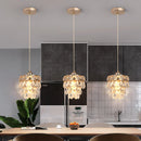 Axyaa Crystal LED Pendant Light for Indoor Home Decor Ceiling Lighting Fixtures