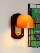 Axyaa Vintage Glass Wall Sconces: French Bedside Lamp for Bedroom or Living Room