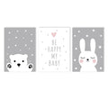 Nordic Style Nursery Wall Art Print for Kids Room Decor by Axyaa