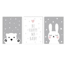Nordic Style Nursery Wall Art Print for Kids Room Decor by Axyaa