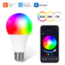 Axyaa Smart LED Bulb: 9W-18W RGB Dimmable Lamp with Timer Control