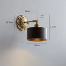 Axyaa Nordic Glass LED Copper Wall Lamp for Modern Home Indoor Lighting