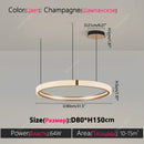 Axyaa Nordic Ring Chandelier for Living, Dining & Bedroom