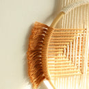 Axyaa Round Brown Macrame Wall Hanging: Boho Home Decor for Bedroom, Apartment & Dorm