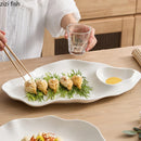 Axyaa Ceramic Salad Dessert Plate Set