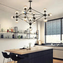 Axyaa Magic Bean Chandelier: Modern Glass Bubble Ball Lighting for Home Décor