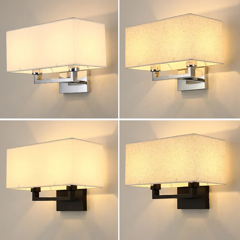 Axyaa Simple Double Head Wall Lamp for Bedroom and Hotel Decor