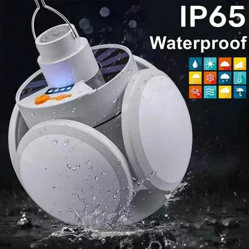 Axyaa Solar Camping Lamp: Remote Control 5 Modes LED Lantern