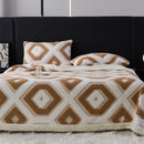 Axyaa Jacquard King Size Flannel Blanket for Cozy Autumn/Winter Comfort