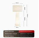 Axyaa Cream Nordic Fabric Floor Lamp for Home Decor and Living Room