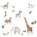 Axyaa Forest Animals Wall Stickers: Cute, Waterproof, DIY Nursery Decor for Kids & Babies