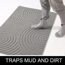 Axyaa Grey Welcome Door Mat: Absorbent, Non-Slip, Stain & Fade Resistant