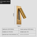 Axyaa LED Wall Lamp Black/Copper with USB Interface for Bedroom, Living Room, Study