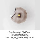 Axyaa Circular Glass Wall Lamp: Modern Nordic Style Sconce for Bedroom Hotel Porch